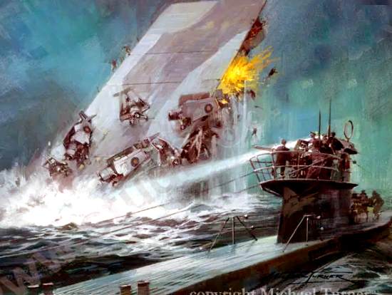 Британский авианосец принял бой с десятком немецких субмарин группы "Зеераубер". Беспощадный бой и трагическая гибель (2020)