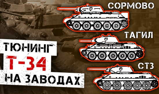 Чем отличались танки Т-34 заводов Красное Сормово №112, Тагил №183, СТЗ и других? (2021)