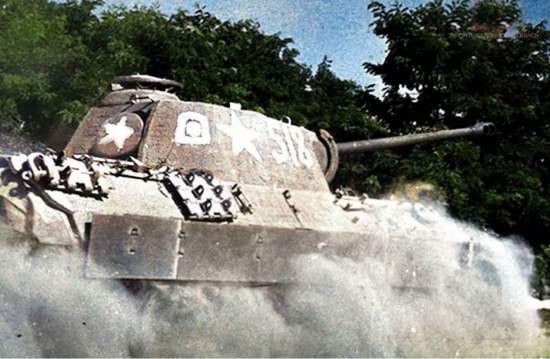 Кинохроника штурма Гродно в июле 1944. Использование трофеной "Пантеры" в боях за станцию Поречье (1944)