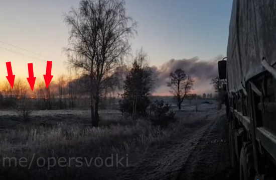 Короткий бой российской колонны с тремя танками ВСУ (2022)