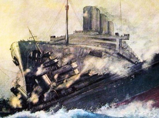 Лайнер разрубил эсминец надвое. Засекреченый инцедент 1942 года (2018)