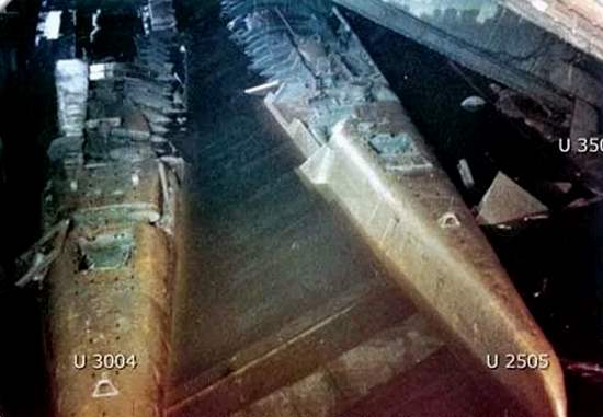 Нацистские подлодки брошенные в бункере Эльбе II - стоят там до сих пор! Гигантские подлодки Гитлера типа XXI (2021)