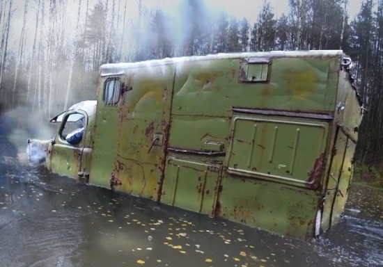 "Помыли" АТ-Л. Огромные внедорожные возможности советской техники (2021)