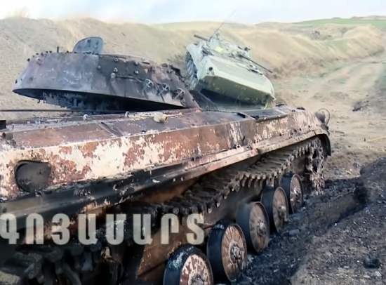 Разбитая колона азербайджанской армии попала на видео - пол миллиона просмотров за сутки (7 видео, 2020)