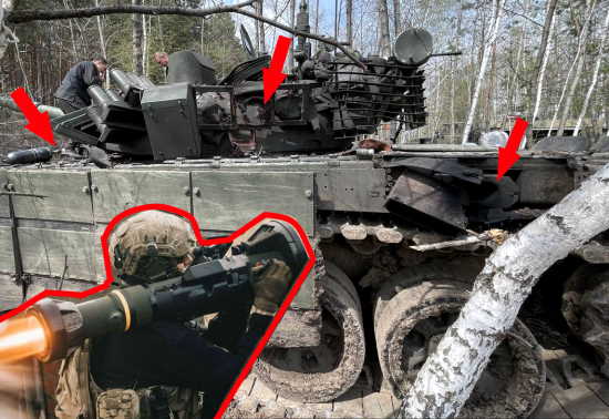 Вчера россйиский Т-72Б3 выдержал три попадания NLAW! Что за оружие подсунули британцы ВСУ? (2022)
