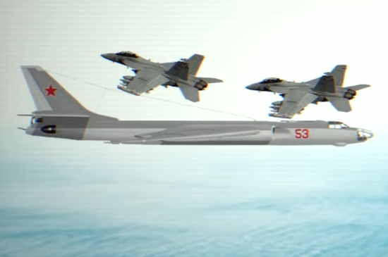 Во время перехвата Ту-16Р над Атлантикой, столкнулись два истребителя F-18/A "Хорнет". Советские летчики БЫЛИ В ШОКЕ (2022)