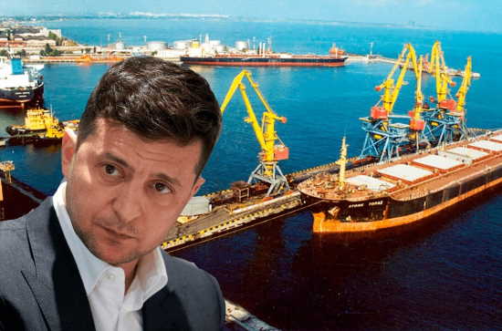 Зеленский скис: Одесский порт заблокирован Россией - и зерно не вывезти и оружие из США не получить (2022)