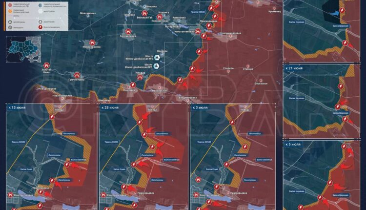 05.07.2024 Последние новости с Украины. Сводка военных действий на Авдеевском и Торецком направлении. ВС РФ прорвали оборону и закрепились в Соколе. Карта боев на Украине на сегодня. (11 видео)