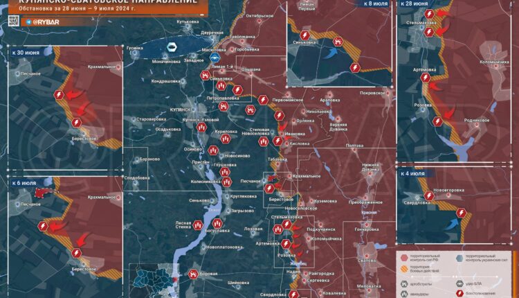 10.07.2024 Новости с Украины. Обвал фронта под Купянском и ожесточенные бои у Часова Яра - сводка с фронта на этот час. Карта боев на сегодня. (18 видео)