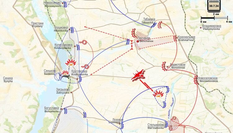 30.07.2024 Большая сводка с фронта с картами боевых действий на Украине. Ожесточенные бои на Липцевском, Волчанском, Торецком участке. Видео боев с передовой. (12 видео)